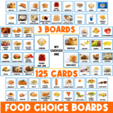 REAL PICTURES: 125 FOOD CARDS + 3 FOOD CHOICE BOARDS | FOO