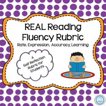Preview of REAL Reader Self-Reflection Fluency Rubric