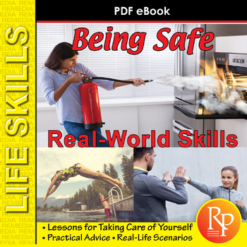 Preview of Life Skills BEING SAFE: Kitchen - Fire - Internet - First Aid - Special Ed