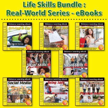 Preview of LIFE SKILLS & SOCIAL SKILL BUNDLE: Behavior, Banking, Jobs, Social Media, Safety