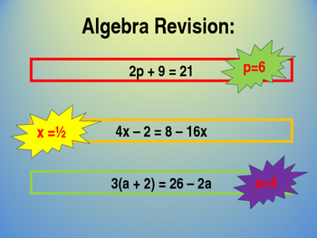 Preview of REARRANGING EQUATIONS