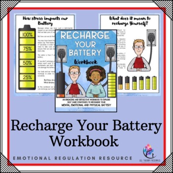 Preview of RECHARGE YOUR WELLBEING An Engaging Workbook for Self-Care Strategies