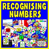 RECOGNISING NUMBERS 1-10 - NUMERACY MATHS KS1 GAMES FLASHC