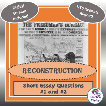 american reconstruction essay questions