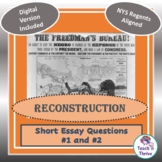RECONSTRUCTION U.S. SHORT ESSAY QUESTIONS Primary Doc Anal