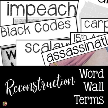 Preview of RECONSTRUCTION WORD WALL