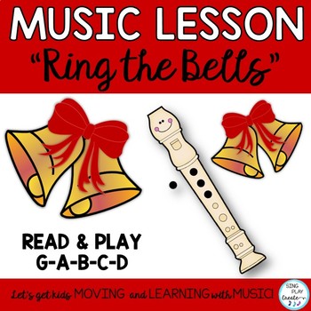 Preview of Song for Recorder, Choir, Guitar "Ring the Bells" G-A-B-C-D