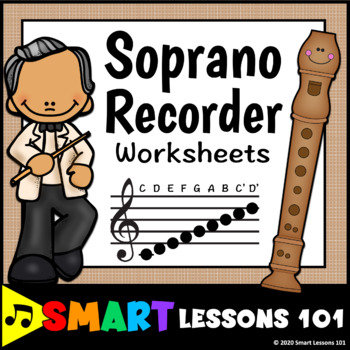 Preview of RECORDER Worksheets Music Worksheets for Recorder Notes Music Activity