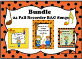 RECORDERS Bundle 24 Fall Recorder BAG Songs