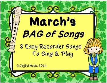 Preview of RECORDERS March’s BAG of Songs