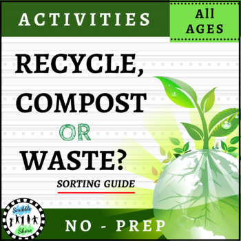 Preview of RECYCLE,COMPOST OR WASTE - SORTING GUIDE (NO-PREP) (ANY GRADE).