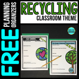 Recycling Classroom Theme Decor Planner