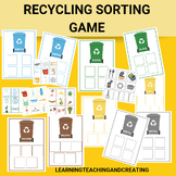 RECYCLING SORTING PRINTABLE CARD GAME