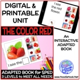 RED - Color Adapted Books for Special Education (Print + D