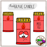 RED GRAVE CANDLE {free}