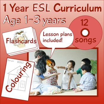 Preview of RED Level 1 year ESL curriculum ages 1-3