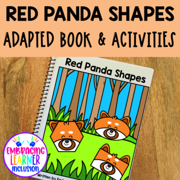 Preview of RED PANDA SHAPES Adapted Book and Activities