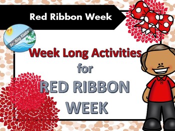 Preview of RED RIBBON WEEK - weeklong activities (PTA, PTO)