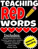 RED words teaching resource | SOR teaching irregular words