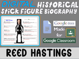 REED HASTINGS Digital Historical Stick Figure Biography (M