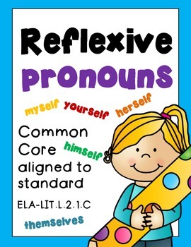 Preview of Reflexive Pronouns Worksheets Distance Learning