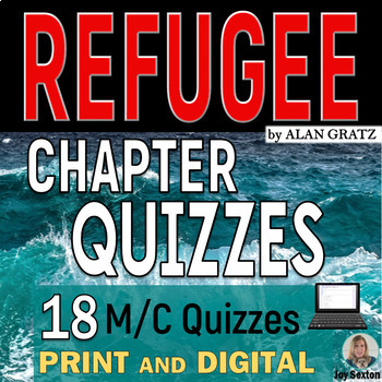 Preview of REFUGEE by Alan Gratz - Chapter Quizzes - Print & DIGITAL
