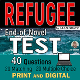 REFUGEE by Alan Gratz - End-of-Novel Test - Print & DIGITAL