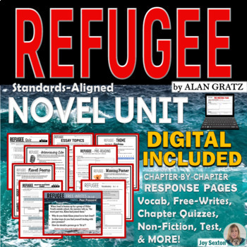 Preview of REFUGEE by Alan Gratz - Novel Study Unit  - Print & DIGITAL