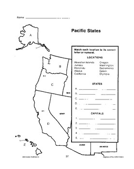 REGIONS OF THE UNITED STATES: PACIFIC STATES by Remedia Publications