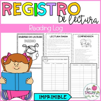 Reading log in Spanish - Registro de lectura semanal – Bilingual Marketplace