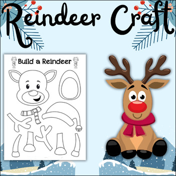 REINDEER DAY ACTIVITY- Reindeer coloring page by Jacopo Teacher