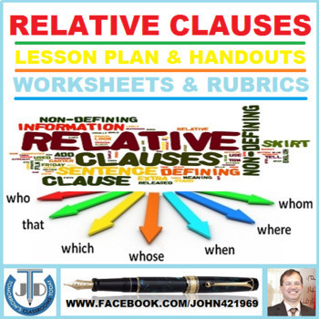 Preview of RELATIVE CLAUSES: LESSON AND RESOURCES - 6 SESSIONS