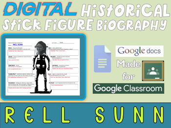 Preview of RELL SUNN - Digital Historical Stick Figures for Pacific Islander Heritage