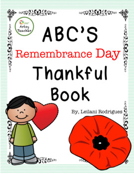 Preview of REMEMBRANCE DAY - ABC's Thankful Book