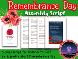 REMEMBRANCE DAY Assembly Script