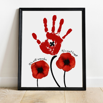 Memorial Day - poppy flower - lest we forget - USA - kids craft - patriotic