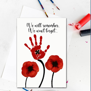 Heart Poppies - Veterans/Remembrance Day - November - KinderArt