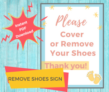 Please Remove Your Shoes Sign PRINTABLE Remove Your Shoes - Etsy Norway