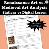 RENAISSANCE ART vs. MEDIEVAL ANALYSIS: Stations, Whole Cla