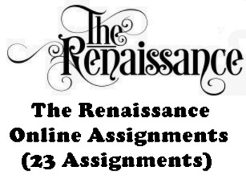 Preview of RENAISSANCE ONLINE  ASSIGNMENT BUNDLE (MICROSOFT WORD)