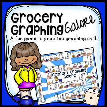 Preview of REPRESENT AND INTERPRET DATA BAR GRAPH PRACTICE GROCERY BOARD GAME
