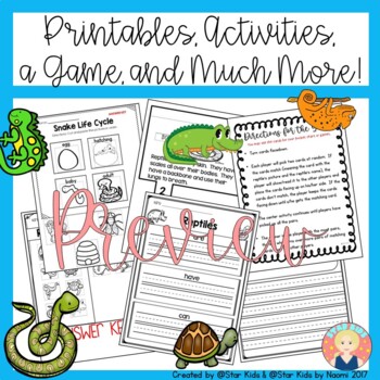 Reptile Worksheets For Kindergarten - best worksheet