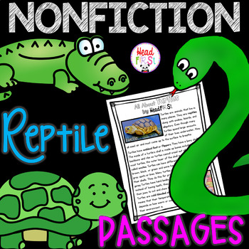 Preview of Reptiles Passages with Comprehension Questions and Writing Activities NO PREP