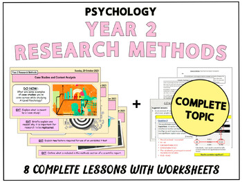 Preview of RESEARCH METHODS IN PSYCHOLOGY [UNIT 2 COMPLETE MODULE]