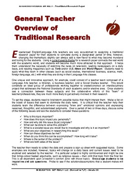 PDF) The Traditional Research Paper is Best