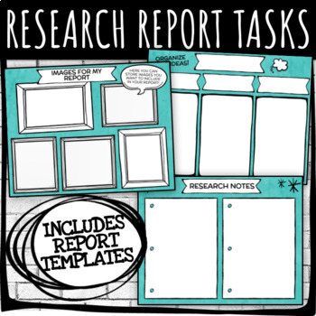 Preview of RESEARCH REPORT TASKS / NOTETAKING SUPPORT & REPORT TEMPLATE (DIGITAL)