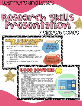 Preview of RESEARCH SKILLS 101 PRESENTATION