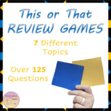 Chemistry Review Games - Easy Prep with 7 Different Topics