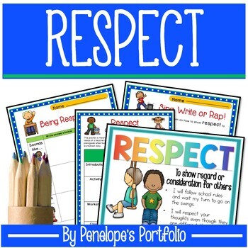 Preview of RESPECT Activities & Lessons - Character Ed - Be Respectful (SEL)