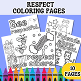 RESPECT COLORING PAGES - Week of Respect / Respect Week Co